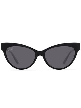 DIFF Patricia Nash Sunglasses Kelly Black Frame Grey Lens Cateye Retro NWT